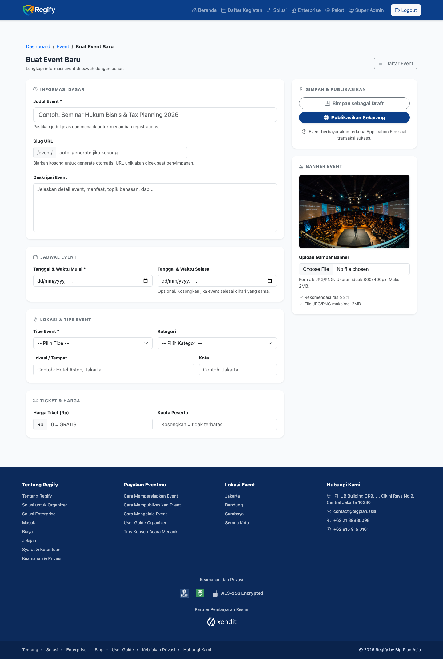 Buat Event Baru