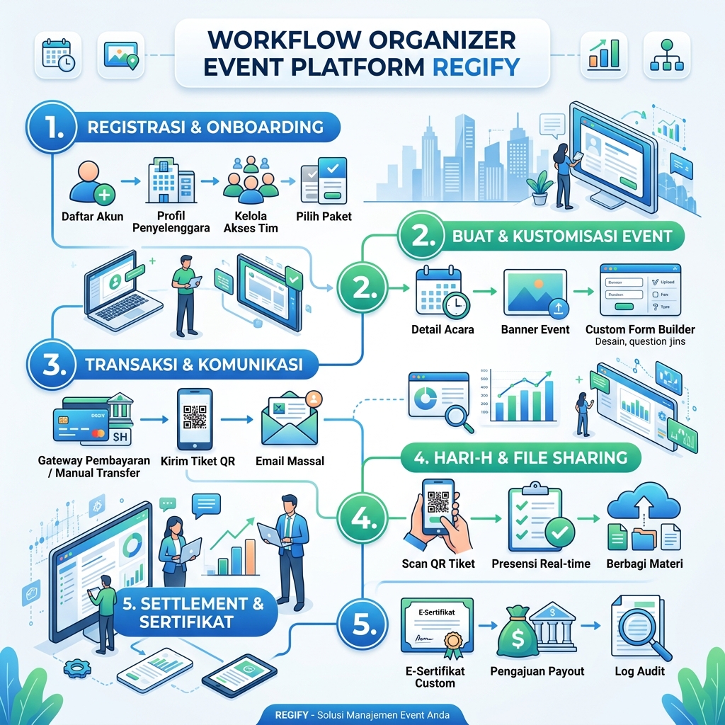 Detail Alur Kerja Organizer Regify