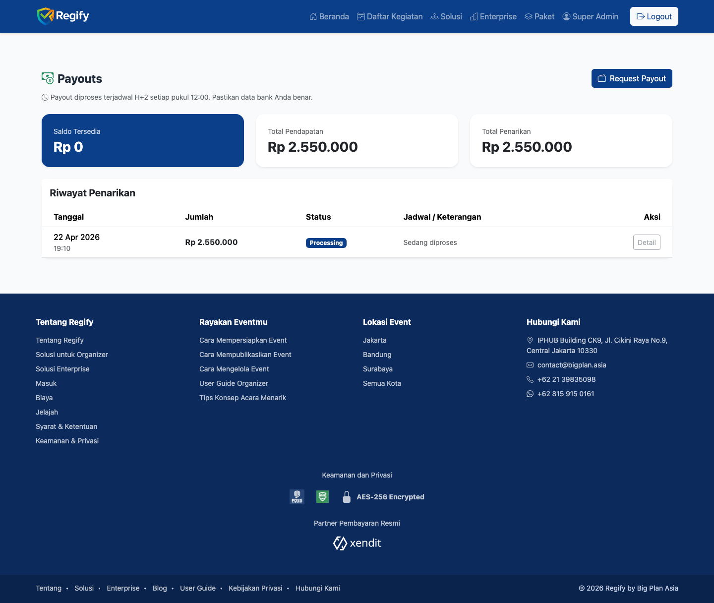 Request Payout