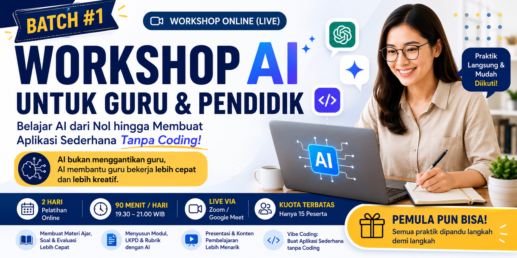 Workshop AI untuk Guru & Pendidik (Batch #1)