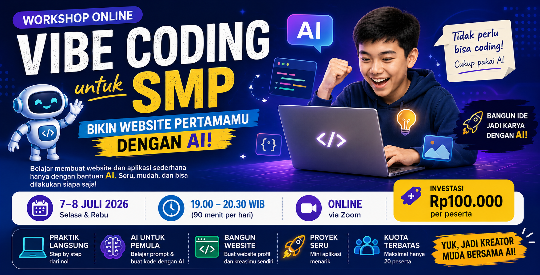 Workshop Vibe Coding untuk SMP